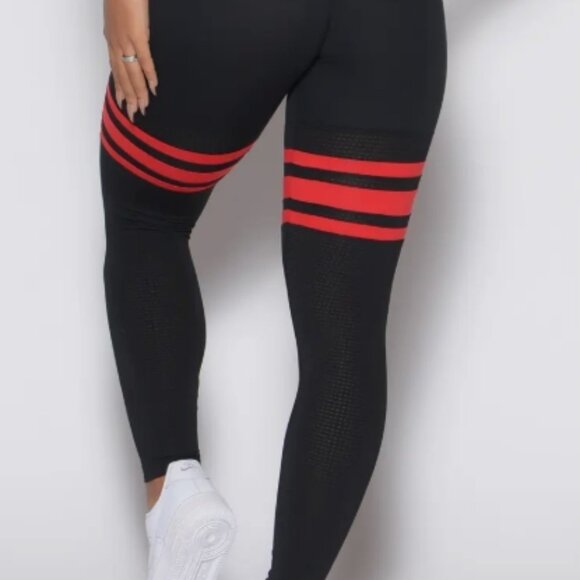 Bombshell Sportswear Scrunch Thigh Highs in Fire in Size M - Picture 16 of 16